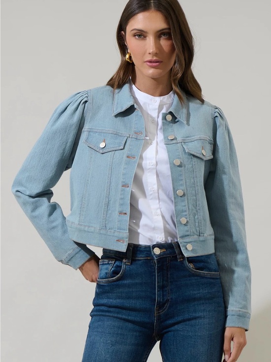 Sugarlips Jackets & Blazers - Sugarlips Light Blue Denim Jean Jacket